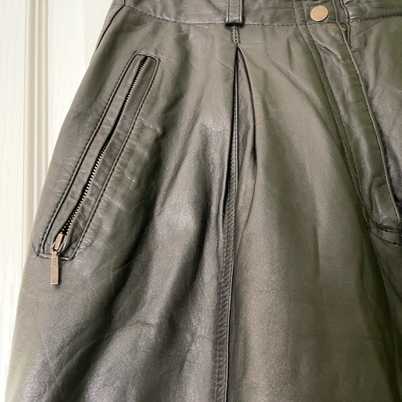 Vintage Together leather Pants Size 4 High Rise - Picture 3 of 12